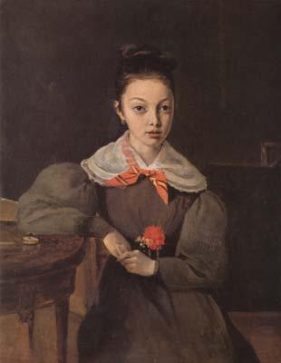 Jean Baptiste Camille  Corot Portrait de Mademoiselle Octavie Sennegon (mk11) oil painting picture